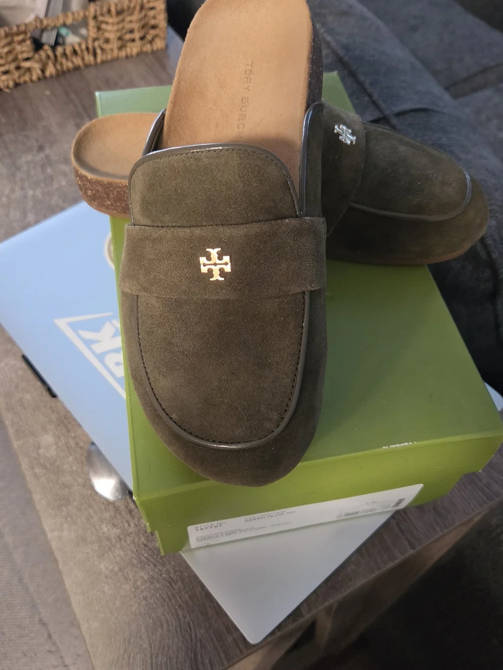 Tory Burch Everly Suede Clogs